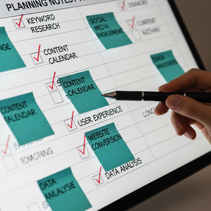 Creación de calendario de contenidos digitales para abogados